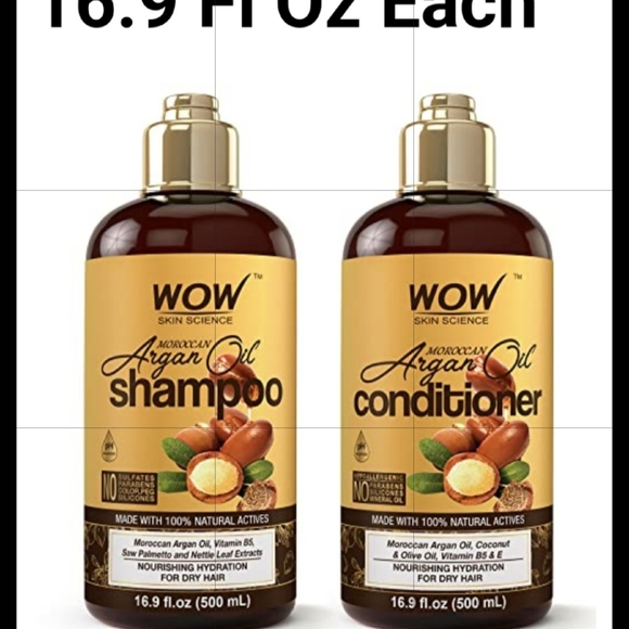 WOW Skin Science Moroccan Argan Oil Shampoo and Conditioner Set - 16.9oz Each - Picture 6 of 14